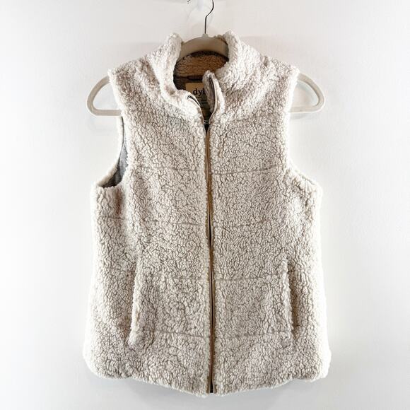 Dylan Solstice Sherpa Teddie Full Zip Cotton Lined Vest Cream XS - Picture 2 of 10